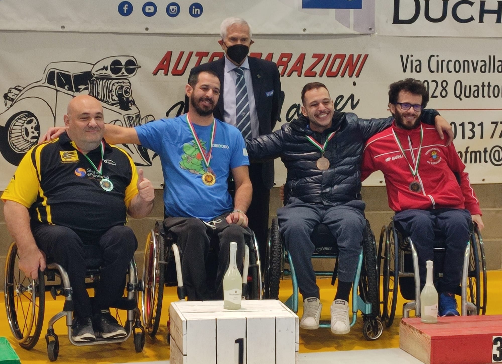 Torneo paralimpico di Isola dAsti 2021 podio singolare di classe 3