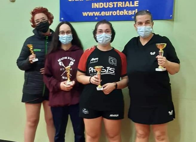 Torneo regionale femminile di Arezzo 11 aprile 2021 podio di terza categoria