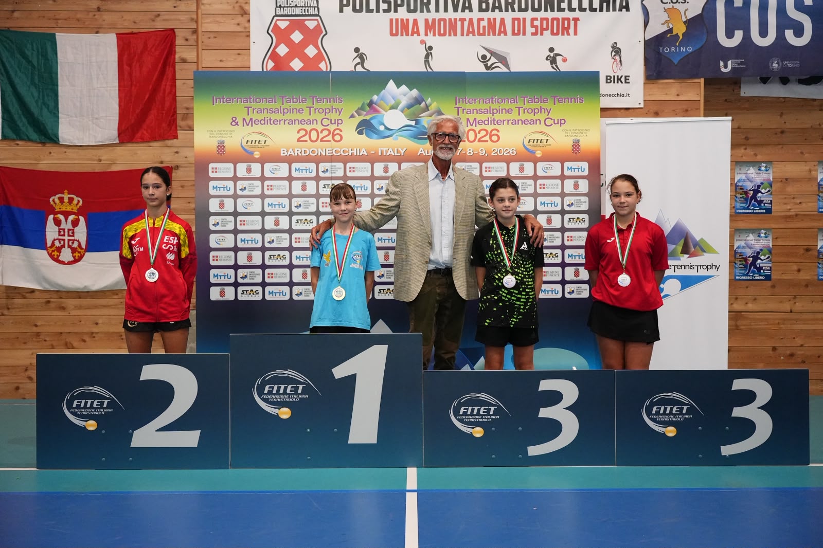 Transalpine Trophy Mediterranean Cup 2026 podio del singolare femminile