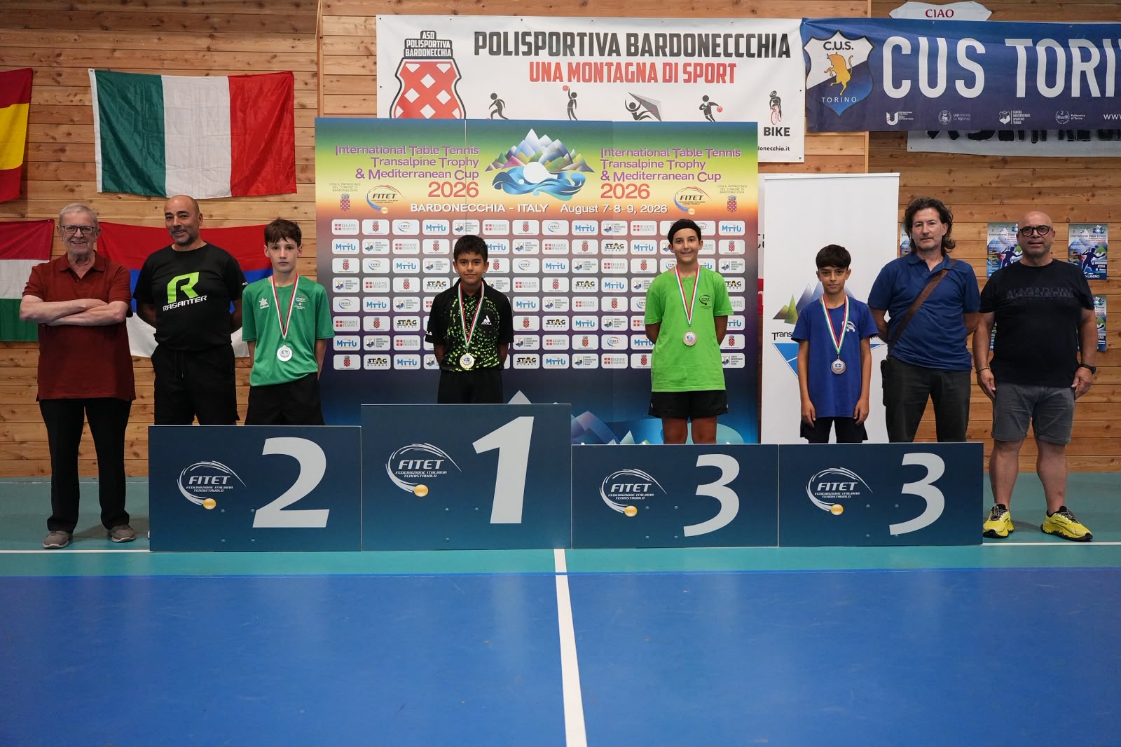Transalpine Trophy Mediterranean Cup 2026 podio del singolare maschile
