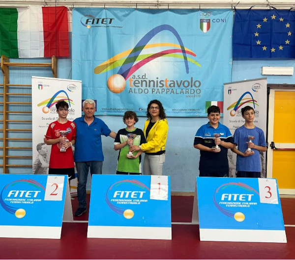 Trofeo CONI regionale Campania 2023 podio maschile