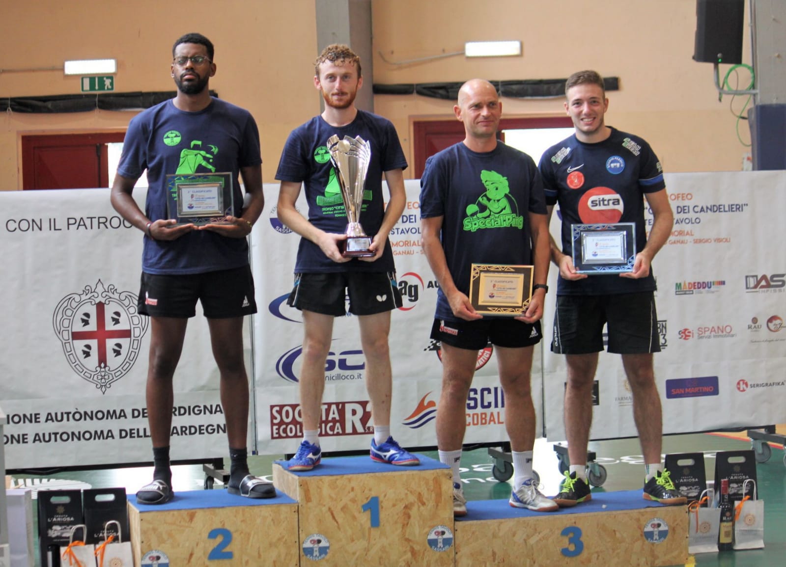Trofeo Città dei Candelieri 2022 a Sassari il podio