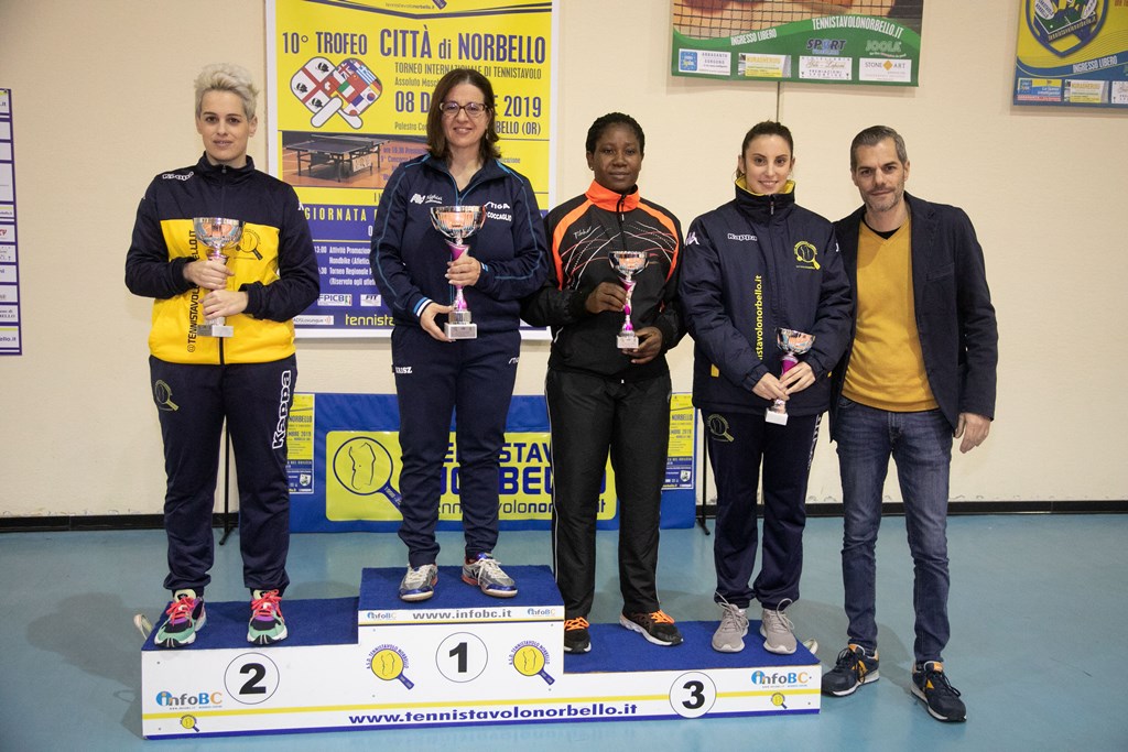 Trofeo Città di Norbello 2019 podio femminile Nonsolofoto Cagliari