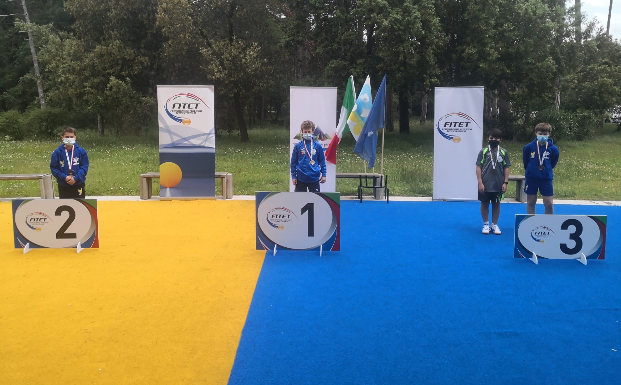 Trofeo Transalpino 2021 podio del singolare maschile