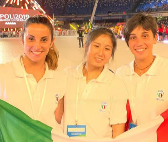 Universiadi 2019 azzurre alla cerimonia dinaugurazione