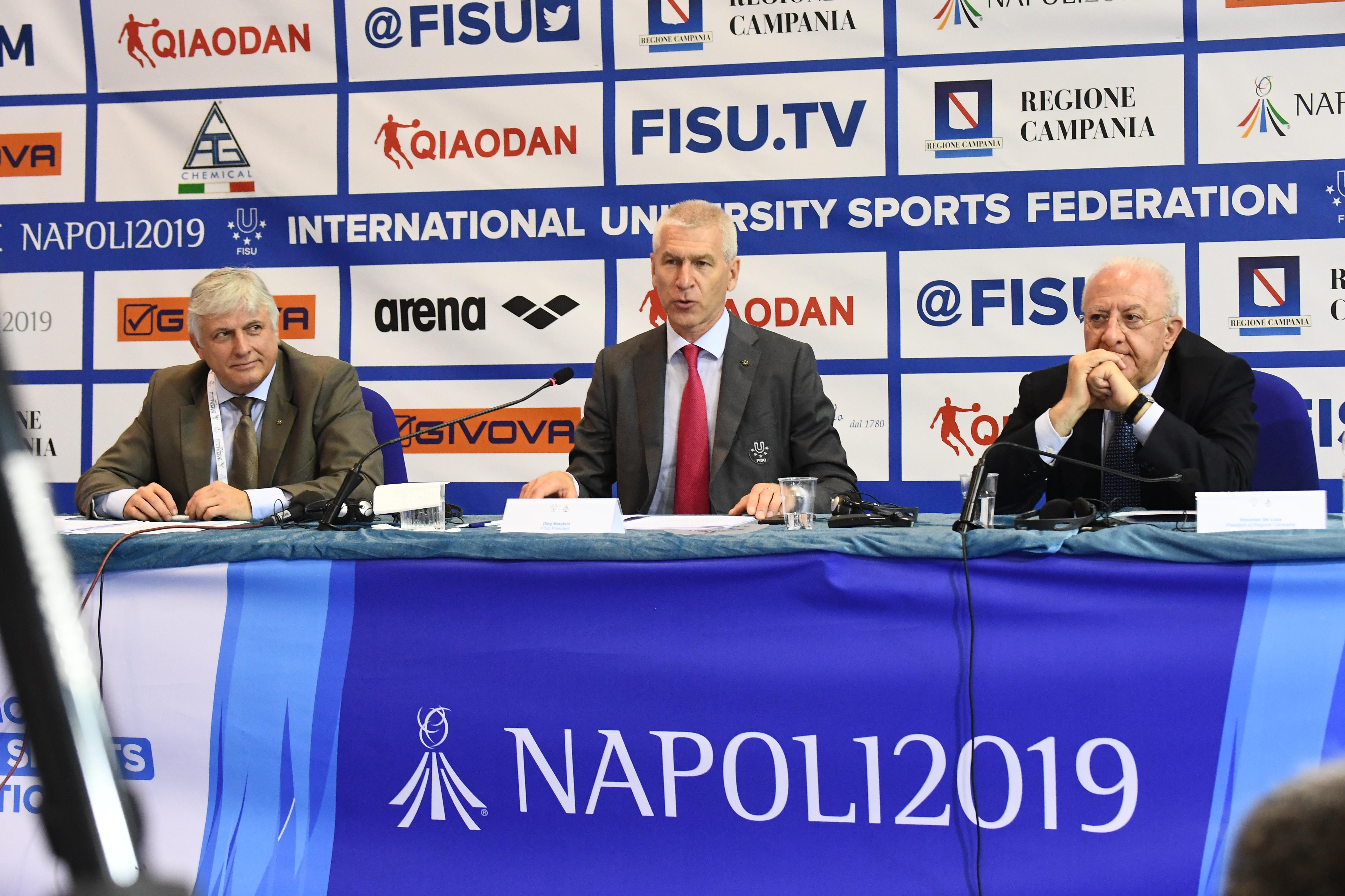 Universiadi 2019 conferenza stampa presentazione