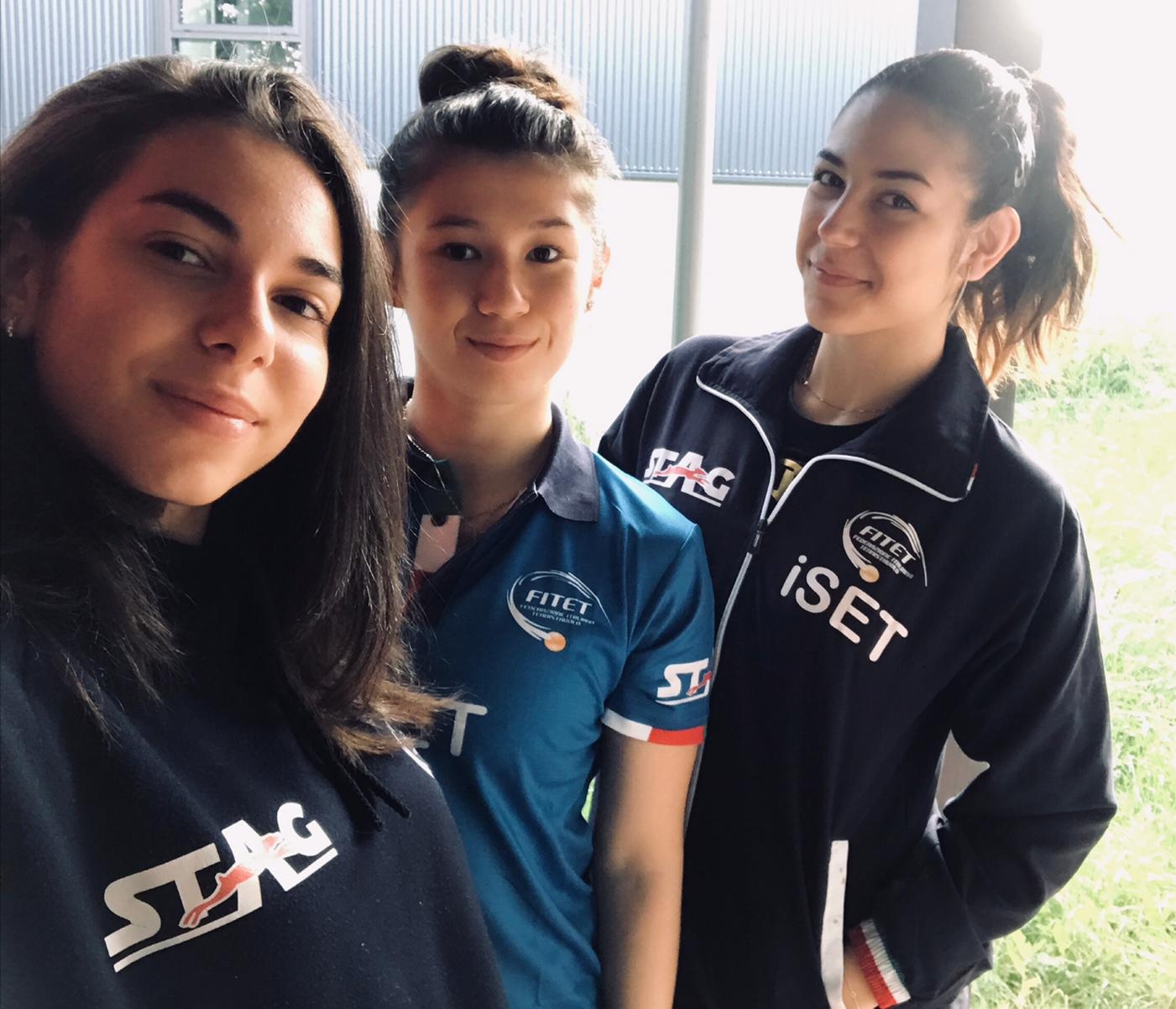 Valentina Roncallo Gaia Monfardini e Jamila Laurenti a Saarbrucken giugno 2019