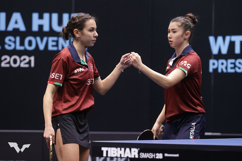 Valentina Roncallo e Gaia Monfardini al WTT Contender Novo Mesto 2021