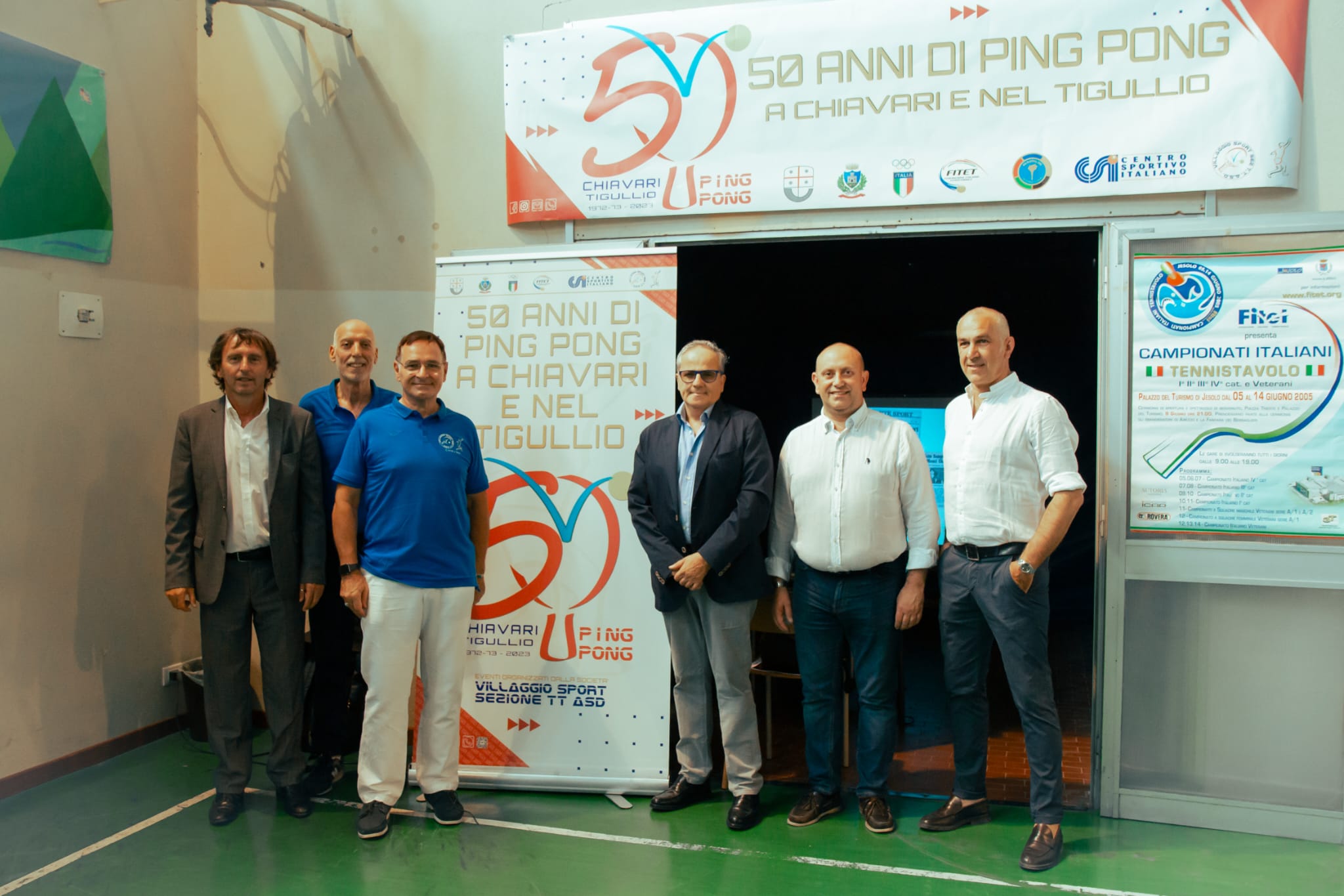 Villaggio Sport Tennistavolo Chiavari festeggiamenti per i 50 anni gruppo