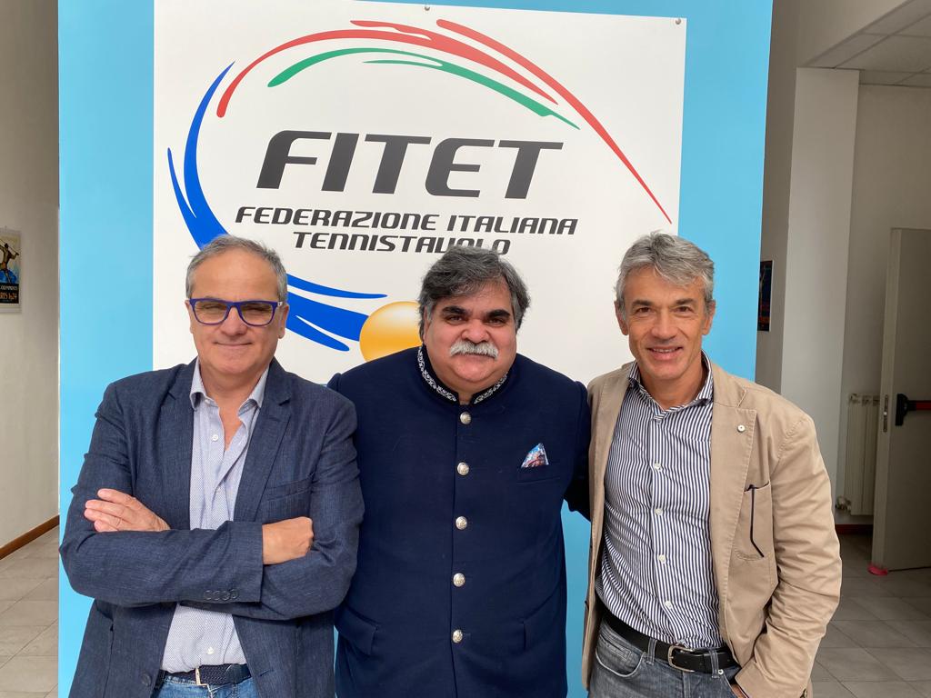 Vivek Kohli a Terni con Renato Di Napoli e Giuseppe Marino