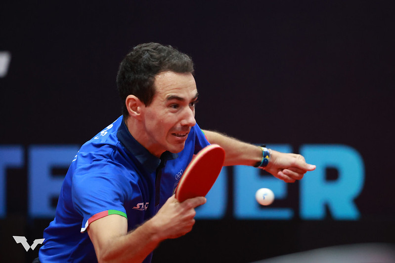 WTT Contender Almaty 2023 Mihai Bobocica in azione