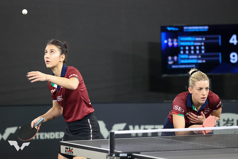 WTT Contender Doha 2023 Giorgia Piccolin e Debora Vivarelli