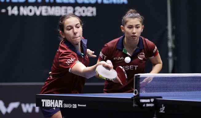 WTT Contender Novo Mesto 2021 Valentina Roncallo e Gaia Monfardini in azione