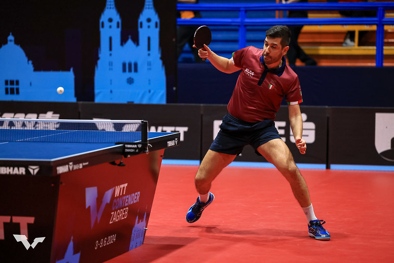 WTT Contender Zagreb 2024 Niagol Stoyanov in azione