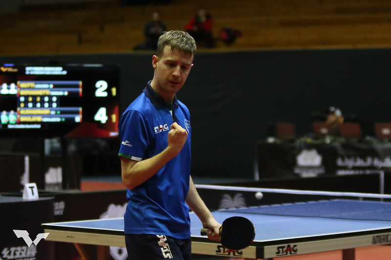 WTT Feeder Amman 2023 Leonardo Mutti esulta