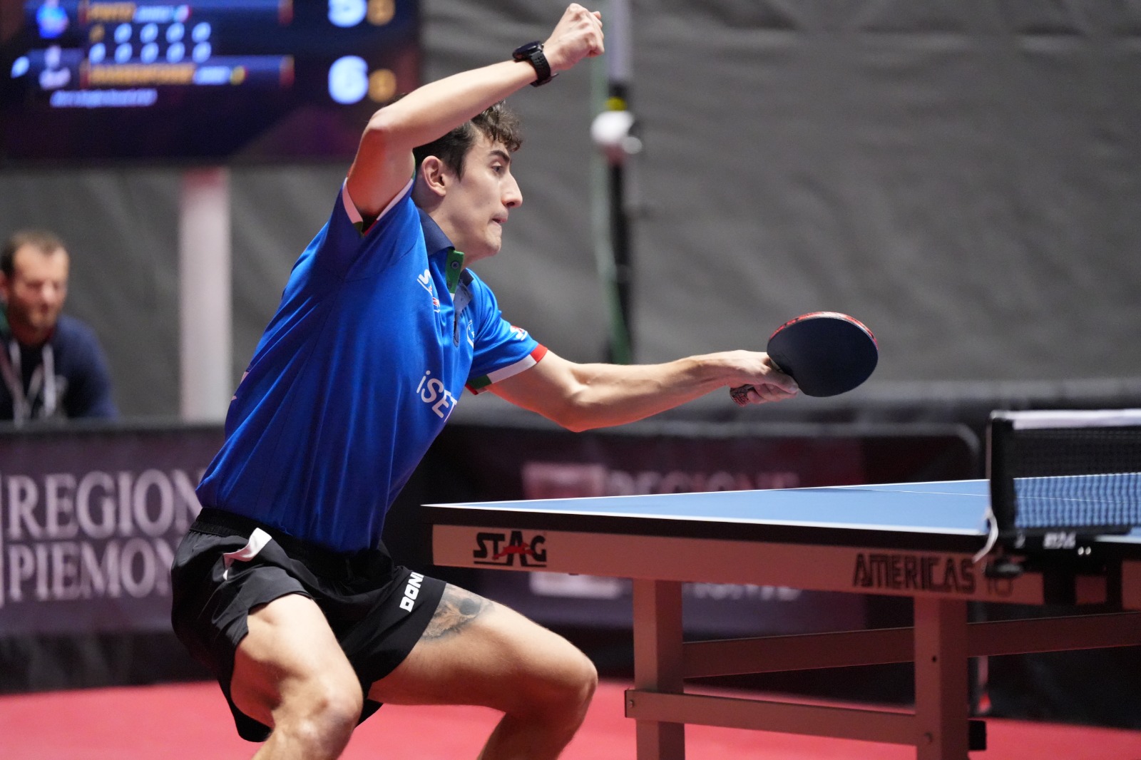 WTT Feeder Biella 2023 Daniele Pinto in azione di diritto