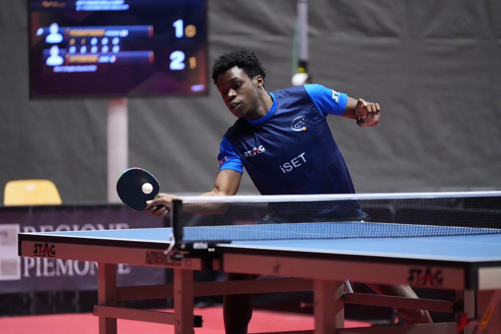 WTT Feeder Biella 2023 John Oyebode in azione