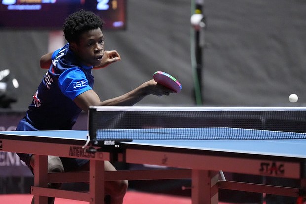 WTT Feeder Biella 2023 John Oyebode in azione