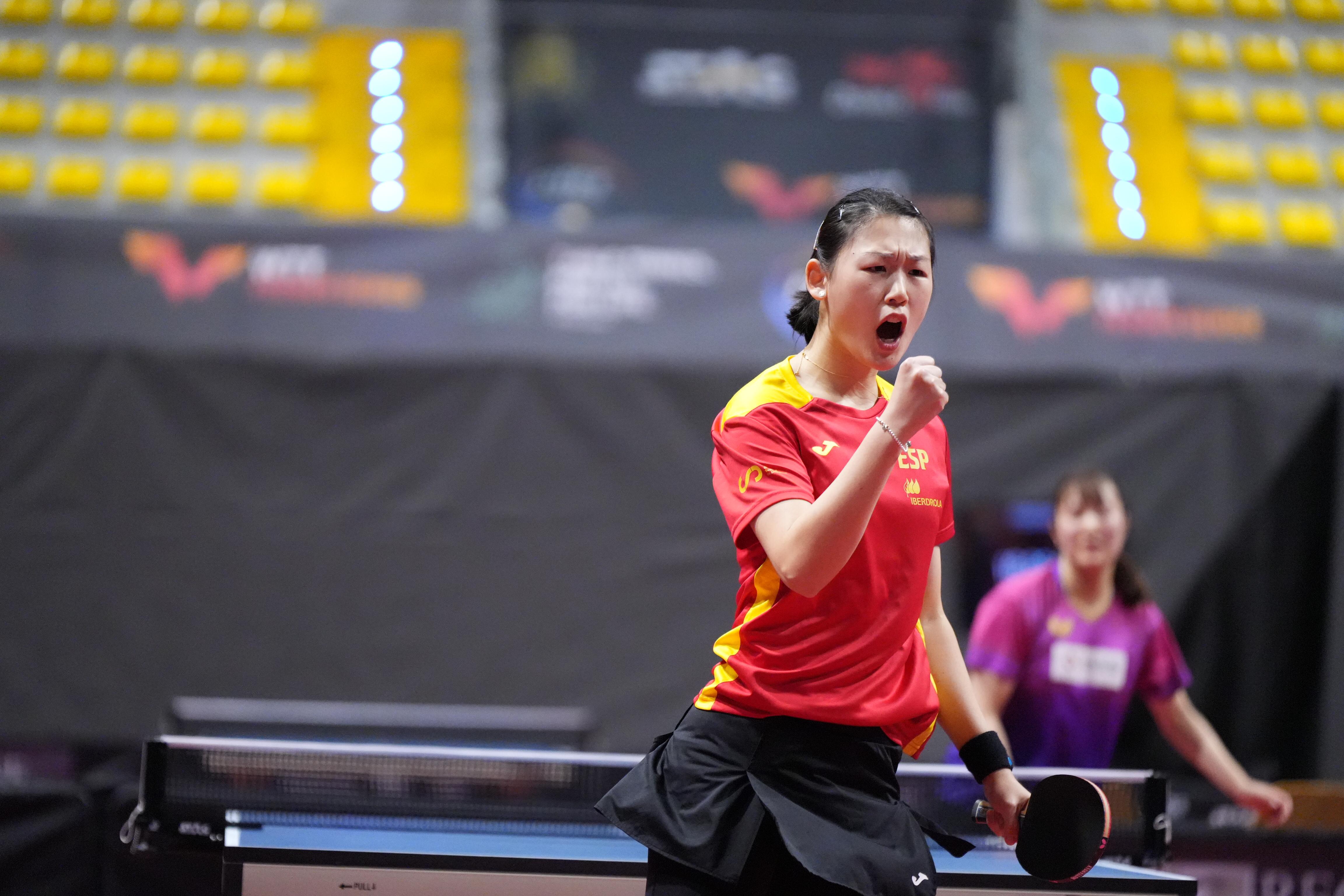 WTT Feeder Biella 2023 Maria Xiao esulta