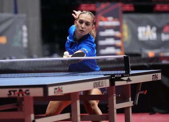 WTT Feeder Biella 2023 Nikoleta Stefanova in azione