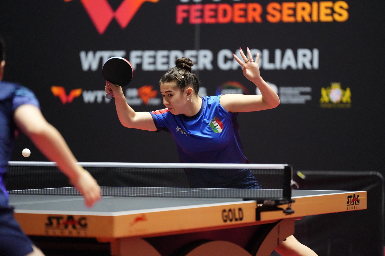 WTT Feeder Cagliari 2024 Gaia Monfardini in azione