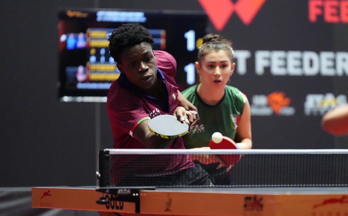 WTT Feeder Cagliari 2024 John Oyebode e Gaia Monfardini in azione