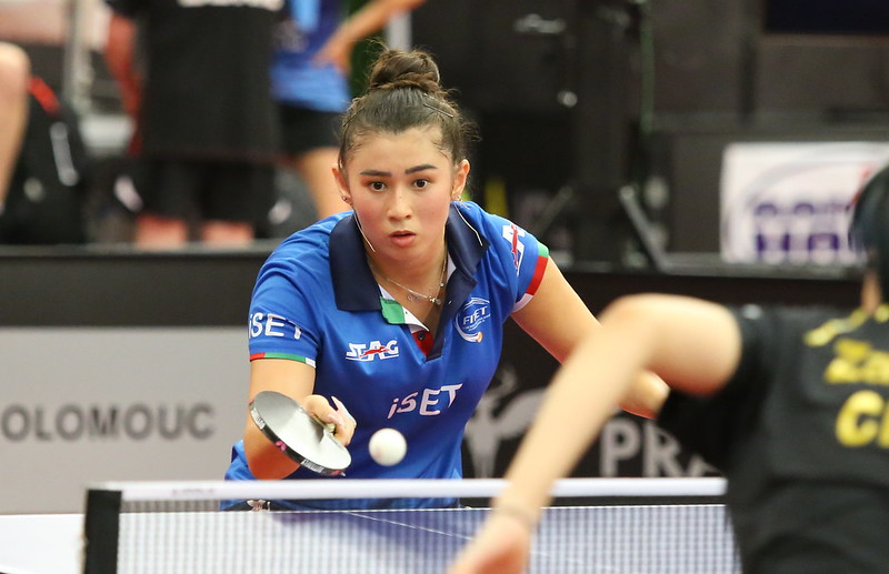 WTT Feeder Olomouc 2022 Gaia Monfardini in azione