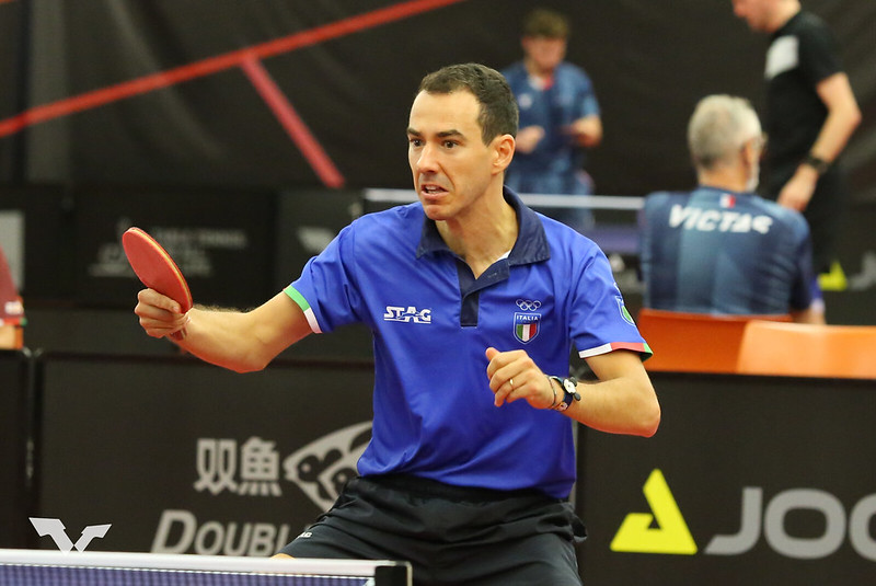 WTT Feeder Olomouc 2022 Mihai Bobocica in azione