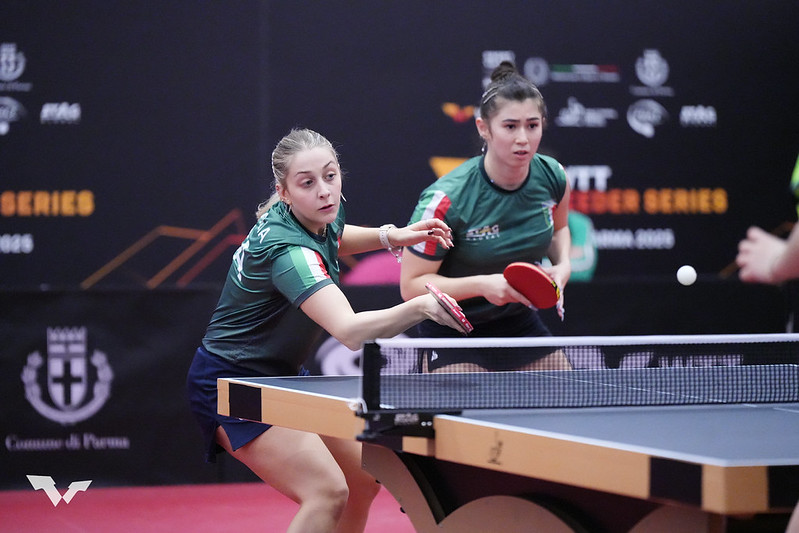 WTT Feeder Parma 2025 Nicole Arlia e Gaia Monfardini in azione