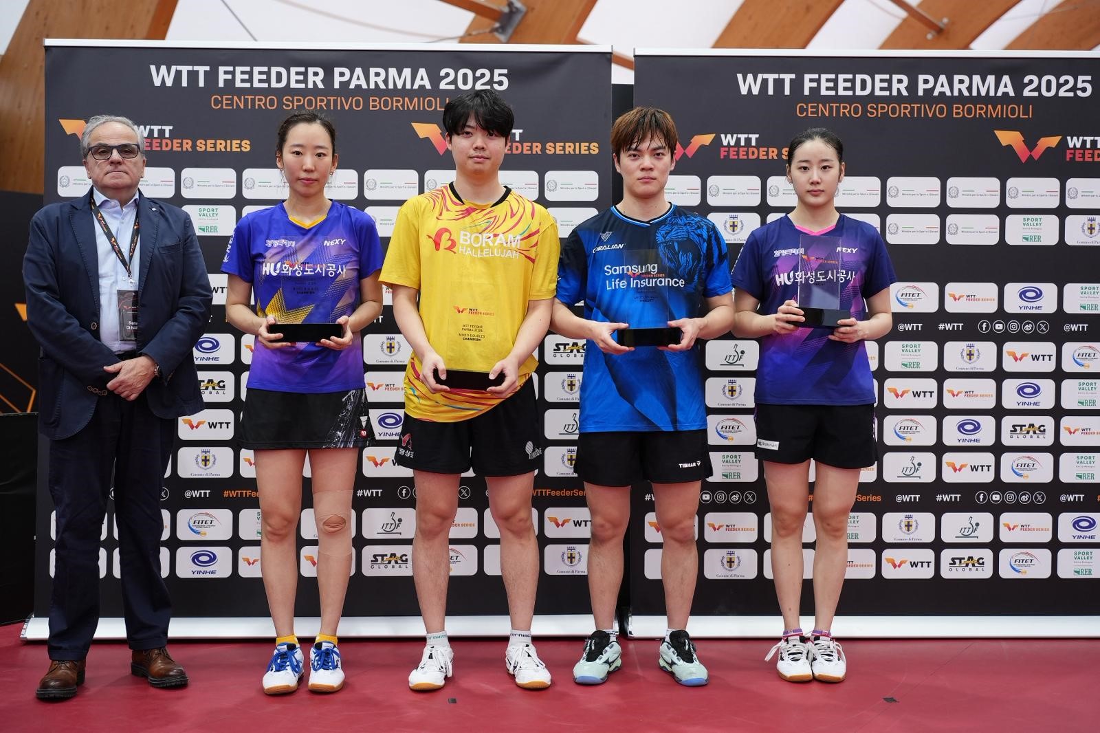 WTT Feeder Parma 2025 podio del doppio misto