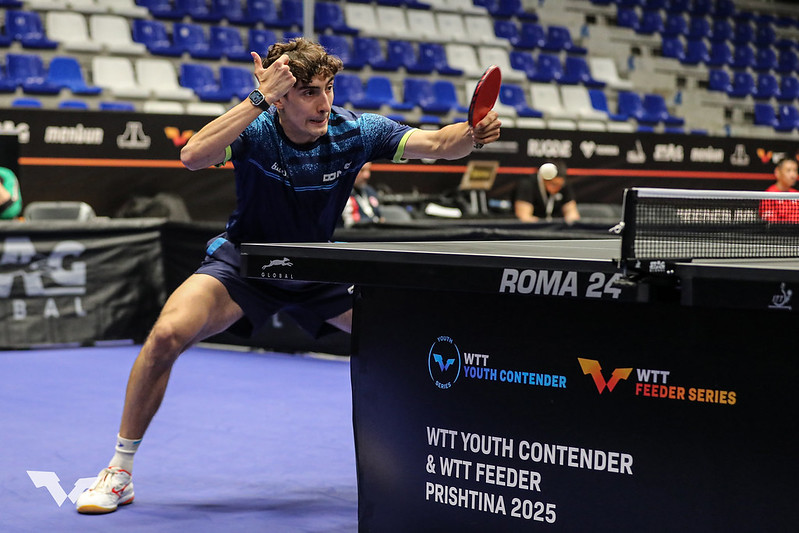 WTT Feeder Prishtina 2025 Daniele Pinto in azione