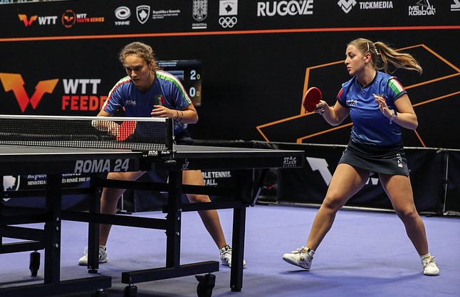 WTT Feeder Prishtina 2025 Nicole Arlia e Miriam Carnovale in azione