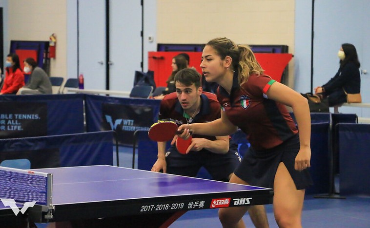 WTT Feeder Westchester 2022 Jordy Piccoli e Jamila Laurenti in azione