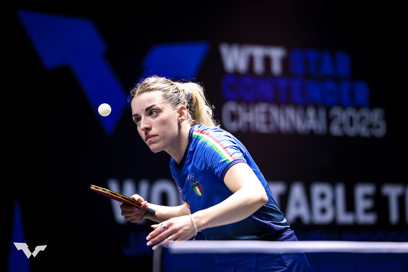 WTT Star Contender Chennai 2025 Debora Vivarelli al servizio