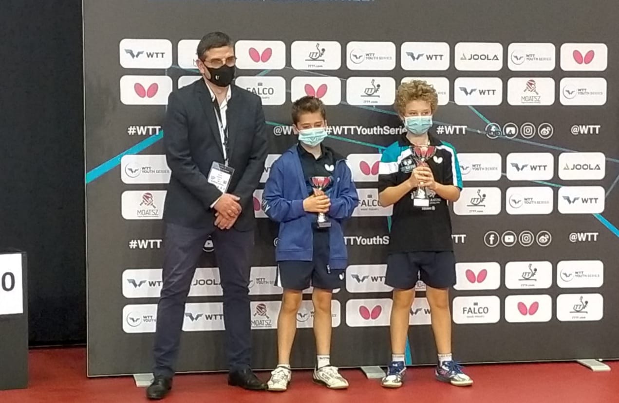 WTT Wouth Contender Szombathely 2021 podio singolare Under 11