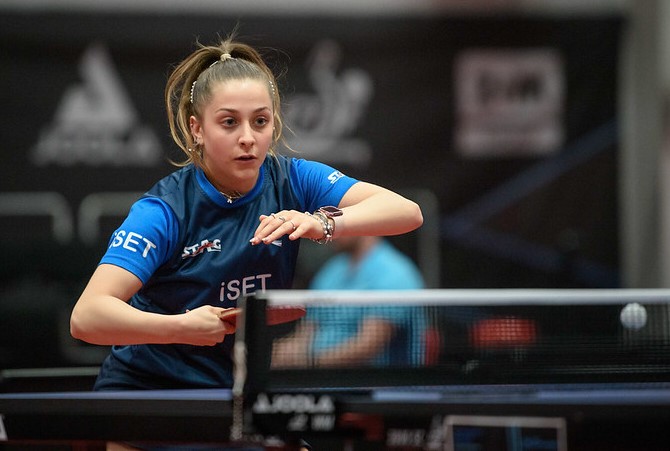 WTT Youth Contender 2023 Havirov Nicole Arlia in azione di rovescio