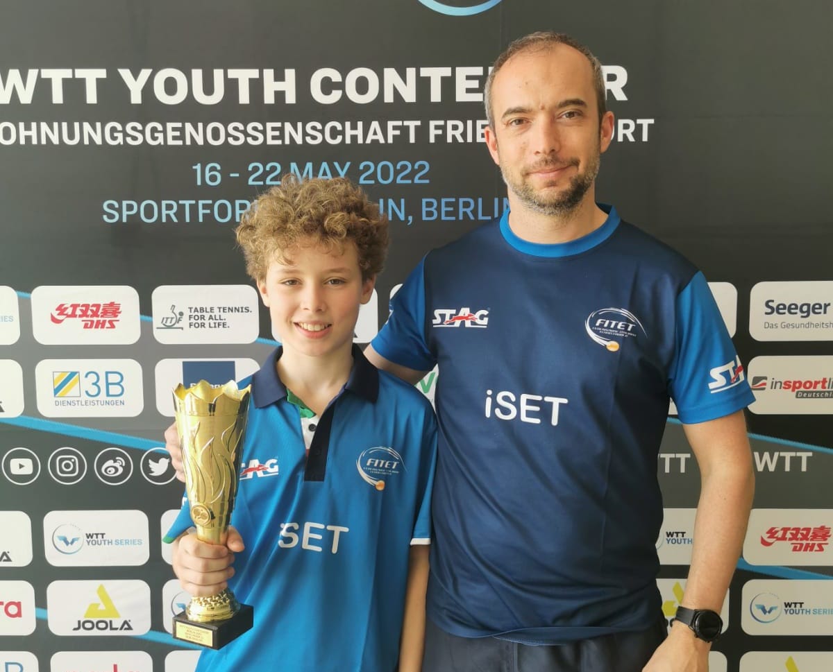 WTT Youth Contender Berlin 2022 Danilo Faso terzo nel singolare Under 13 con il tecnico federale Emmanuele</p>...		




	<!--  <p class=