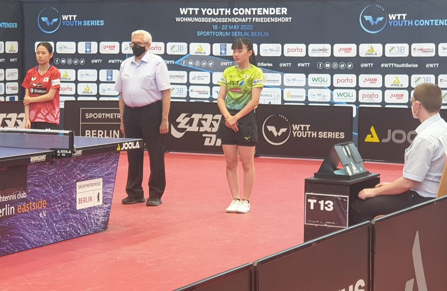 WTT Youth Contender Berlin 2022 Umberto Mellini dirige la finale Under 19 femminile