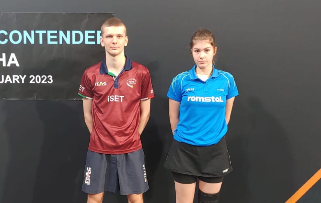 WTT Youth Contender Doha 2023 Giacomo Izzo e Alesia Sferlea