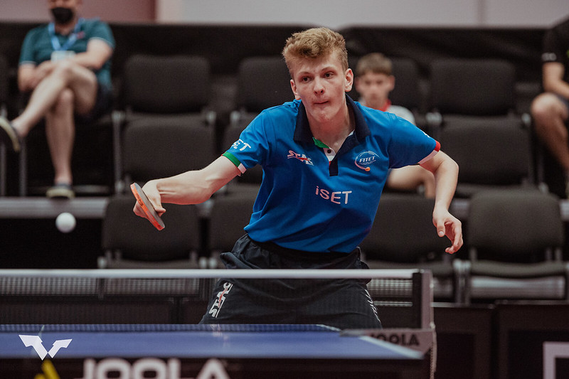 WTT Youth Contender Havirov 2022 Giacomo Izzo in azione