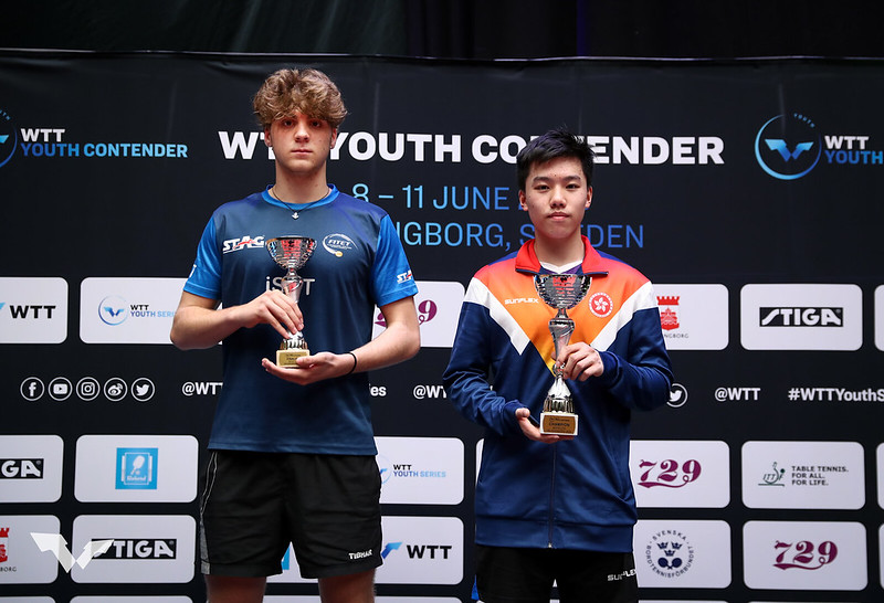 WTT Youth Contender Helsingborg 2023 Giacomo Allegranza secondo nel singolare Under 19