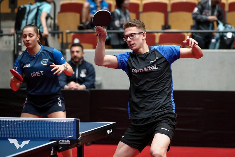 WTT Youth Contender Helsingborg 2023 Nicole Arlia e Andrei Istrate in campo