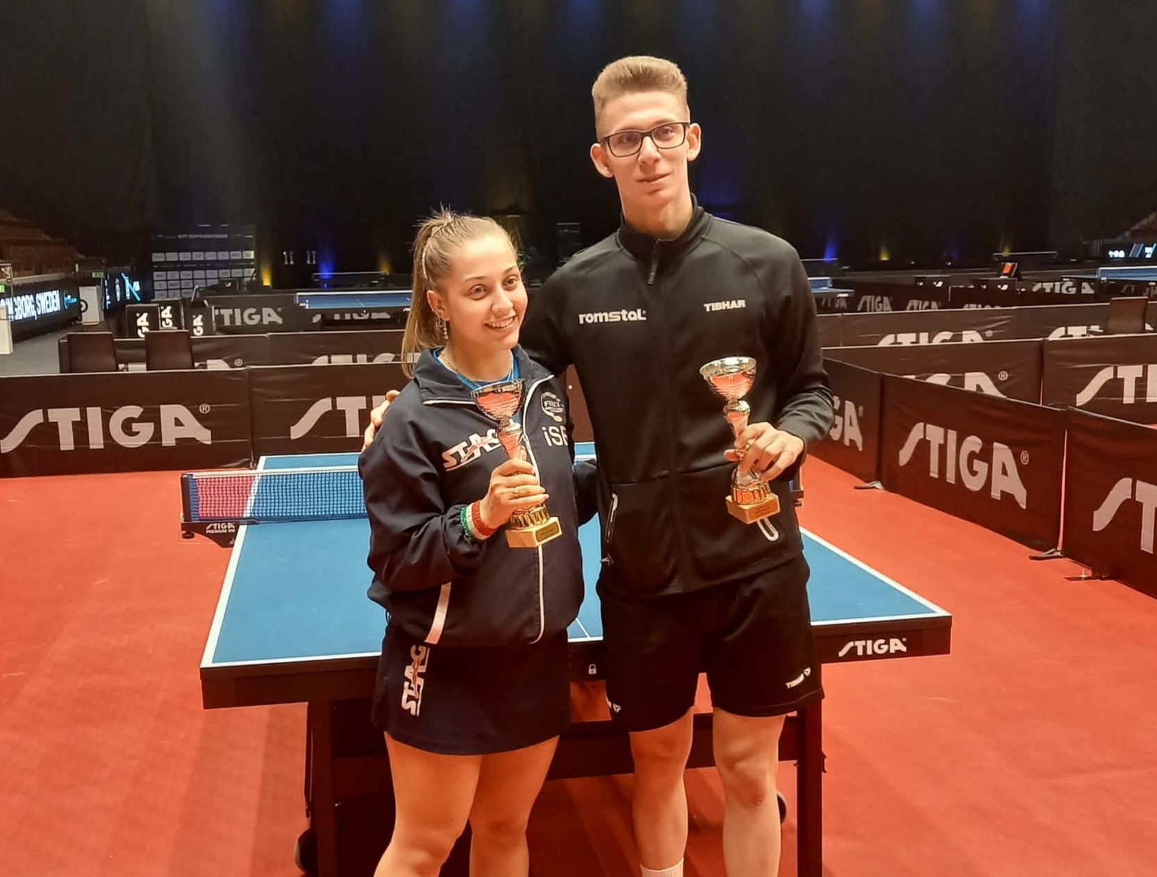 WTT Youth Contender Helsingborg 2023 Nicole Arlia e Andrei Istrate terzi nel doppio misto Under 19