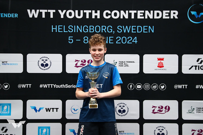 WTT Youth Contender Helsingborg 2024 Danilo Faso vincitore del singolare Under 15