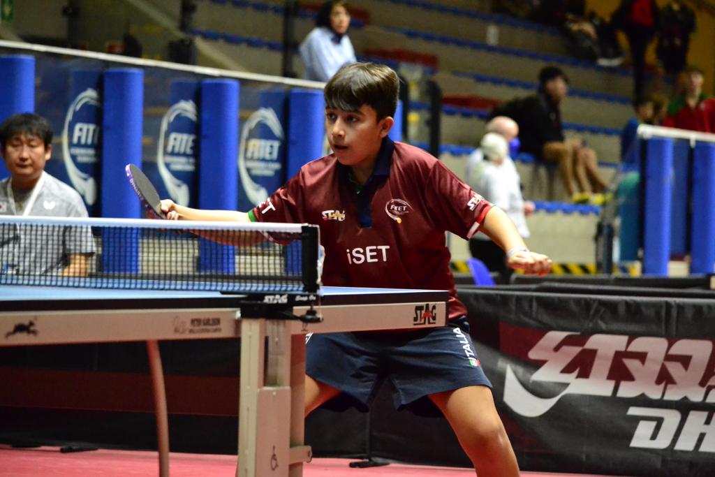 WTT Youth Contender Lignano 2022 Nicholas Famà in azione