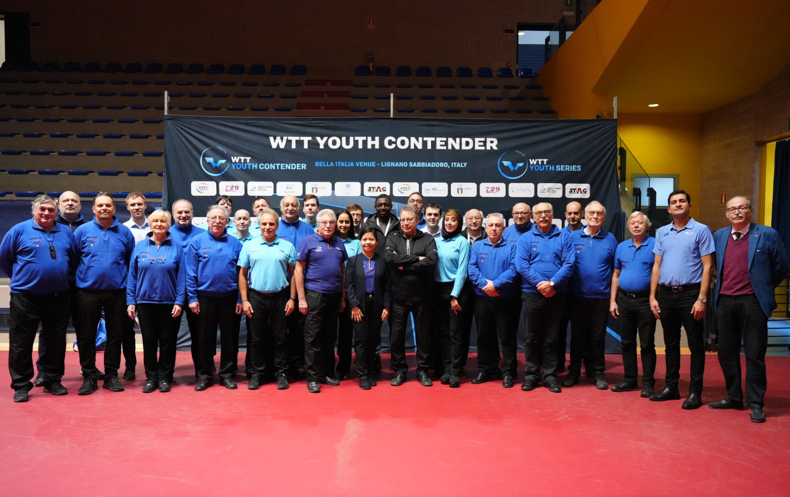 WTT Youth Contender Lignano 2024 gruppo arbitrale