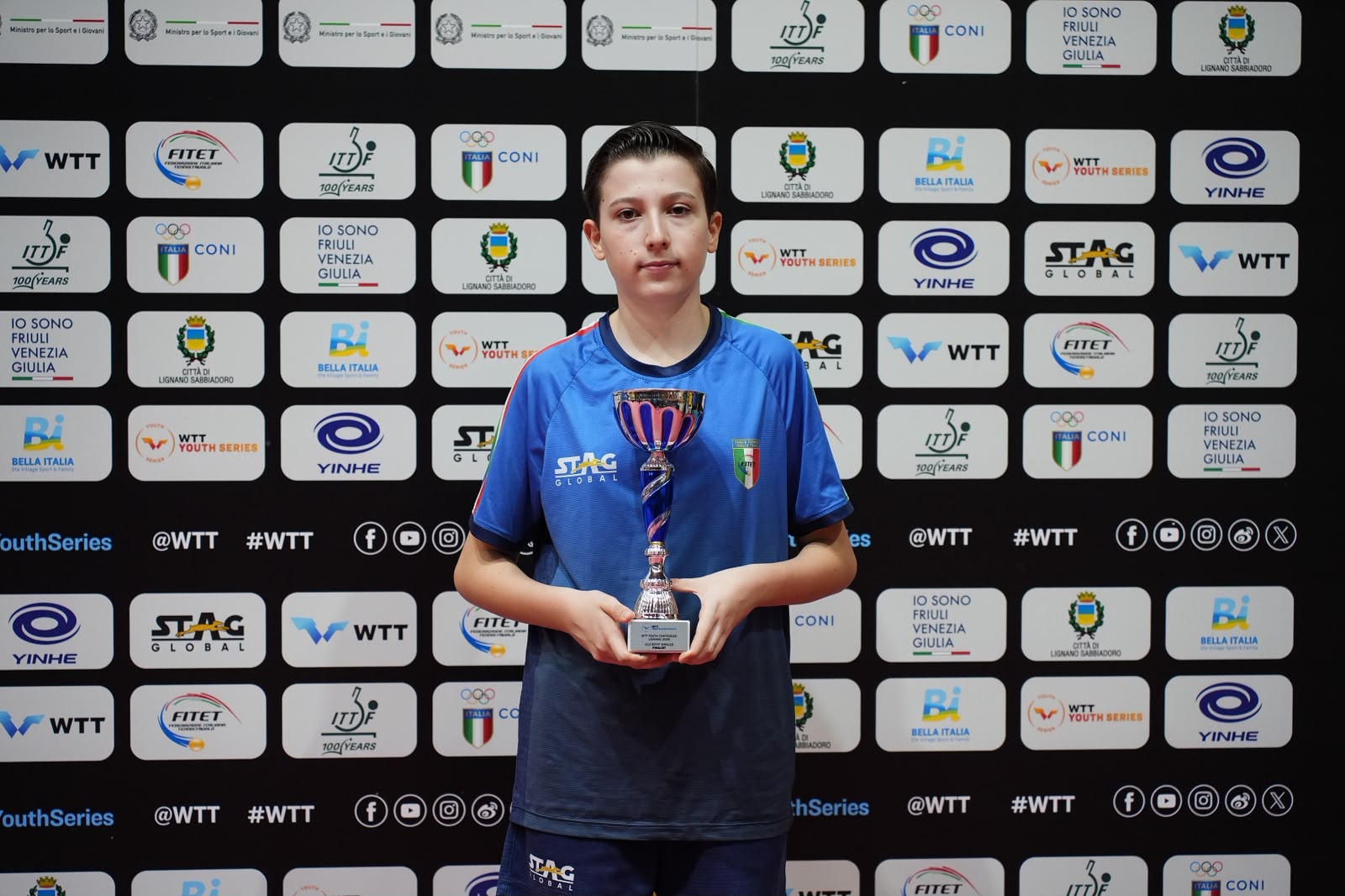 WTT Youth Contender Lignano 2026 Pietro Campagna secondo classificato nel singolare Under 13