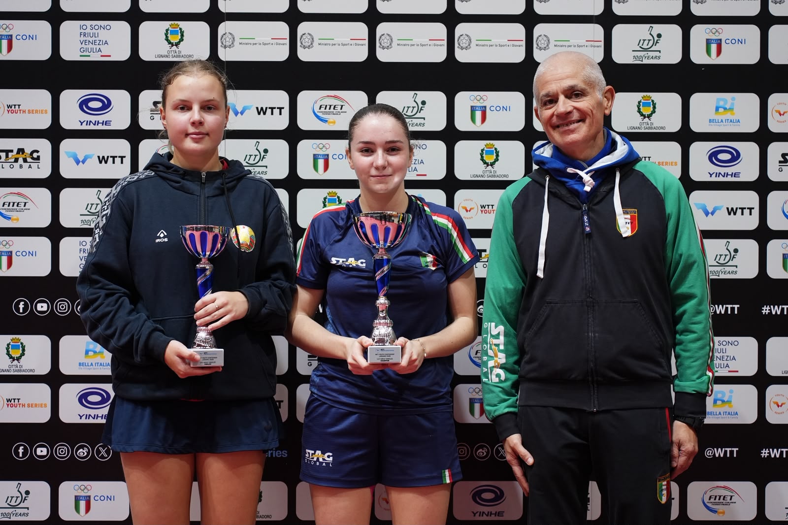 WTT_Youth_Contender_Lignano_2026_podio_del_singolare_femminile_Under_17_con_Manon_Loth_oro