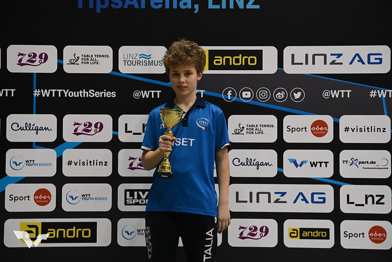 WTT Youth Contender Linz 2024 Danilo Faso vincitore del singolare Under 15