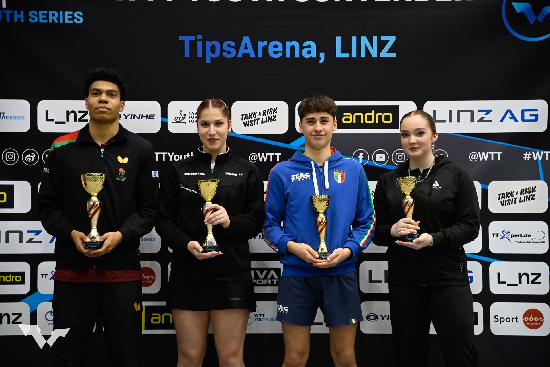 WTT Youth Contender Linz 2026 Francesco Trevisan argento nel misto Under 19 con la ceca Hanka Kodet